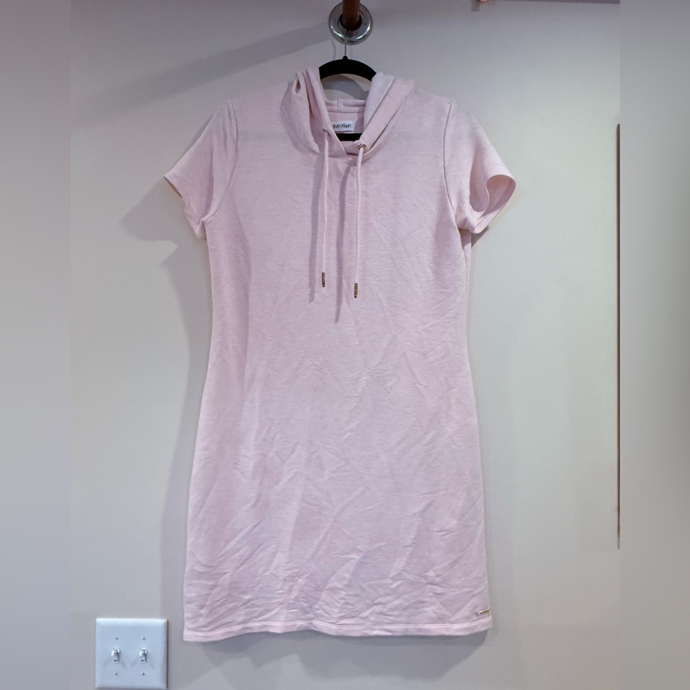 🔥 Calvin Klein Hoodied Dress Pink Sz M NWOT🔥